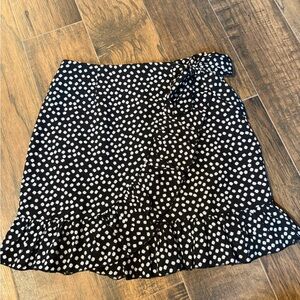 Black and White Polka Dot Women's Skirt